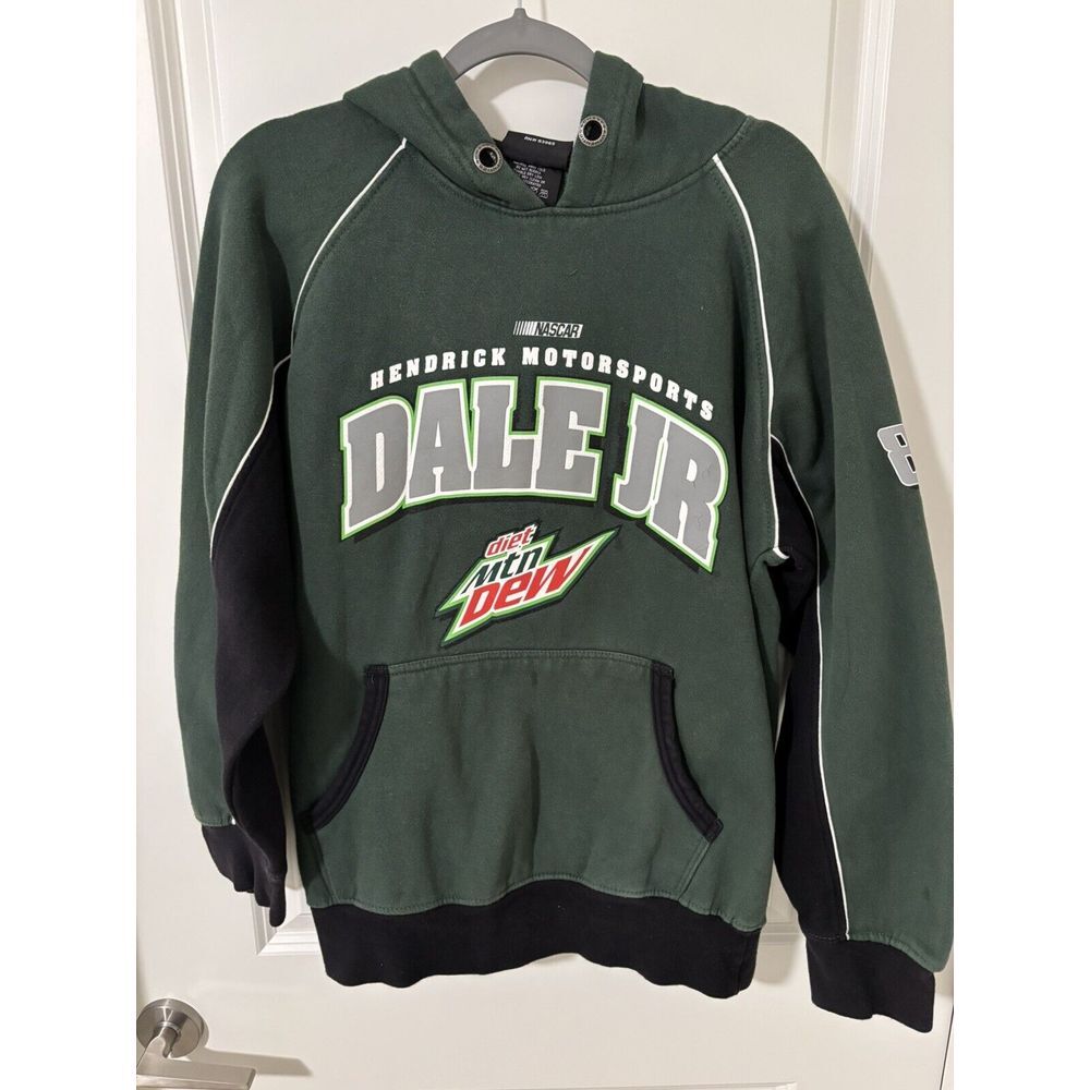Chase‎ Authentics Dale Jr Hendrick Motorsports Diet Mountain Dew Green Hoodie M